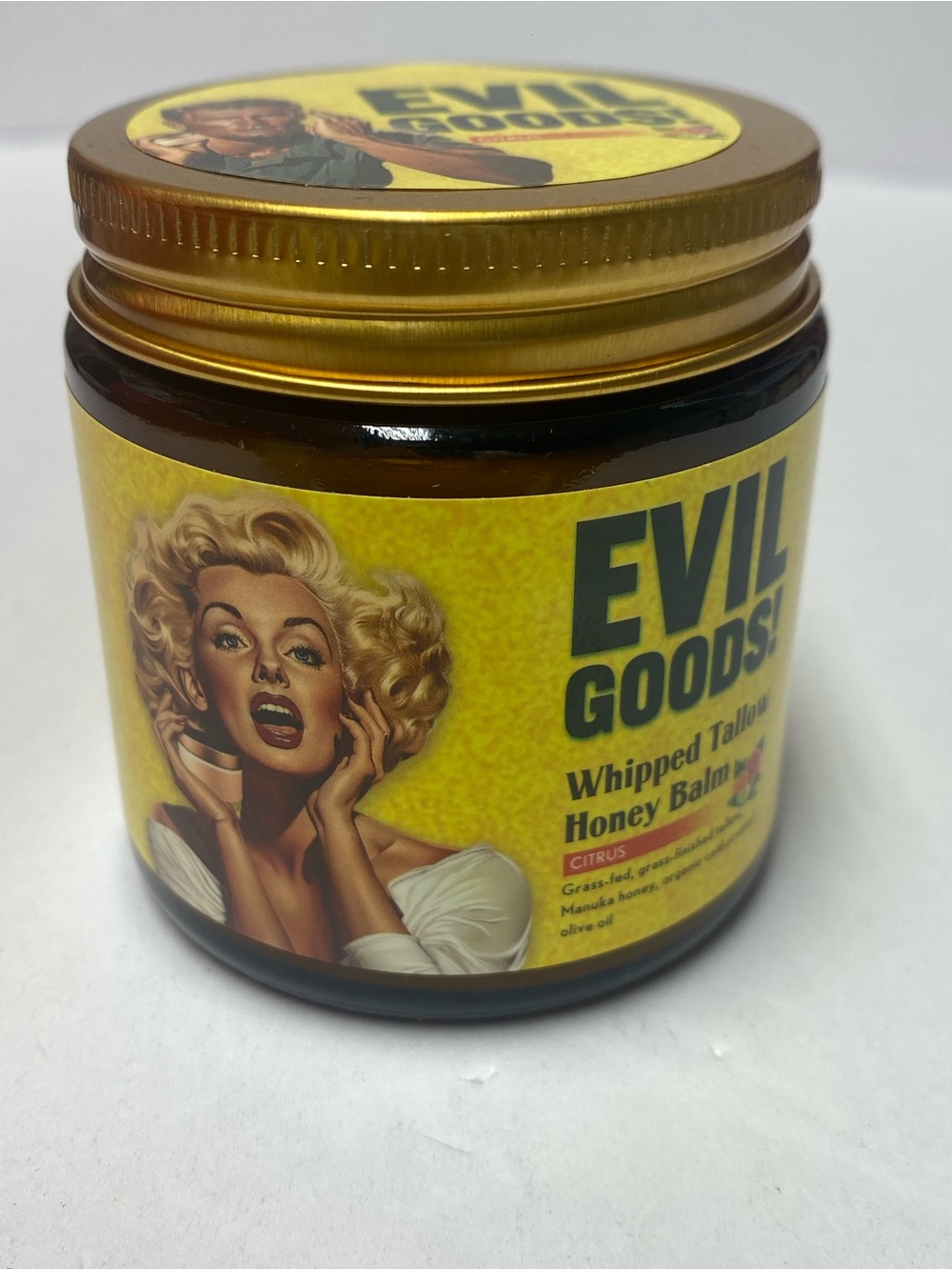 Whipped Tallow Honey Balm - Yellow Citrus